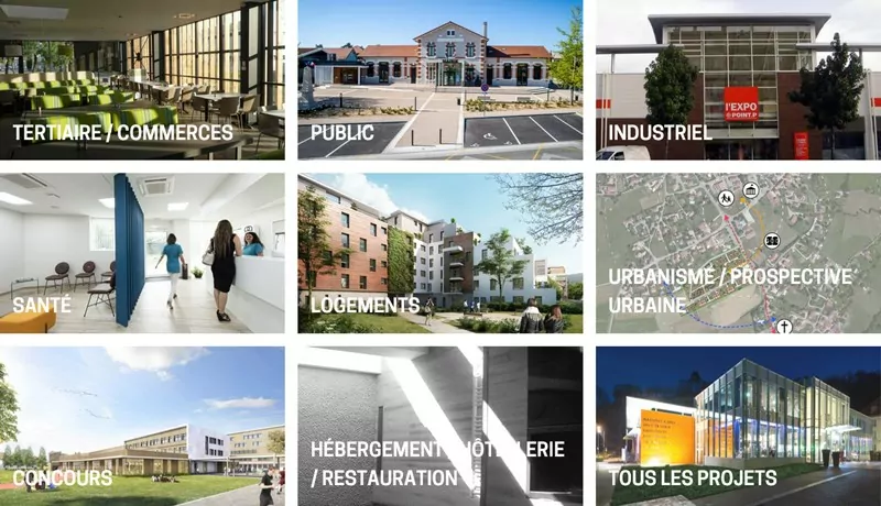 categories de projets architecturaux